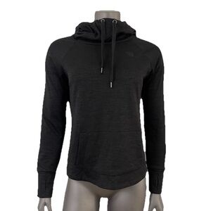 Running Bare Hoodie Womens S 2/4 Black Sweatshirt Active Outdoor